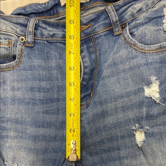 American Bazi Los Angeles Ripped Denim Skinny Jeans Size 7 - Picture 10 of 12